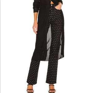 WeWoreWhat Baby Boot Rhinestone Jeans NWT